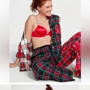 Red Plaid Women's Sleepwear Set